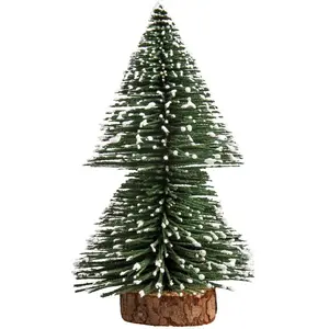 Rayher Sapin enneigé vert décoratif - Miniature 15 cm pas cher