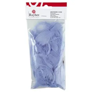 Rayher Plumes - Bleu clair - 5-10 cm - 5 g pas cher