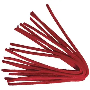 VBS Chenille - Rouge - Ø 9 mm - 50 cm - 10 pièces