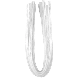 Rayher Chenille - Blanc - Ø 9 mm - 50 cm - 10 pièces