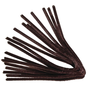 Rayher Chenille cure-pipe 50 cm par 10 Brun Foncé