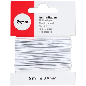 Comparateur de prix : Rayher Fil Élastique ø 0.6 mm x 5 m Blanc