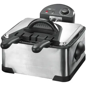 Comparateur de prix : Clatronic - Double friteuse 4L inox FR3195 inox/noir T.U