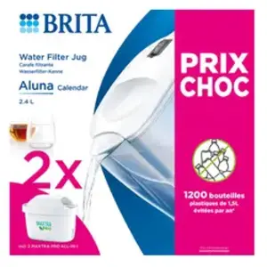 Carafe filtrante Brita Aluna Calendar 2 PC Maxtra Pro BlancVendu pardarty
