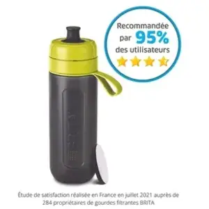 Gourde filtrante active Brita Vert avec 1 filtre MicroDisc inclus pas cher