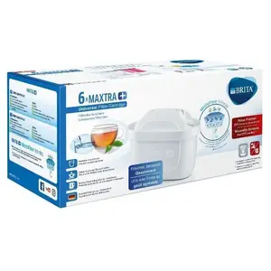 Comparateur de prix : Pack de 6 cartouches filtrantes BRITA MAXTRA+ pour carafes - Blanc