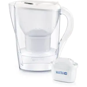 Comparateur de prix : Carafe filtrante - BRITA - Marella blanche - 1 filtre MAXTRA+ inclus