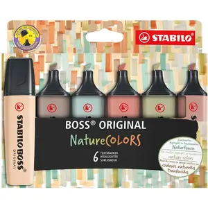 Comparateur de prix : Set de 6 marqueurs Stabilo Nature Colors