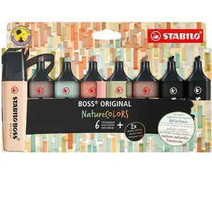 Comparateur de prix : Surligneurs STABILO Boss Original - NatureColors - 8 pcs