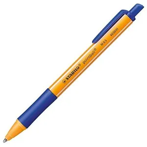 Comparateur de prix : Stylo bille Pointball rétractable pointe - bleu - Bleu - Stabilo