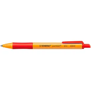 Comparateur de prix : Stylo bille - STABILO - pointball - Rouge - Large - Non rechargeable - Non effaçable