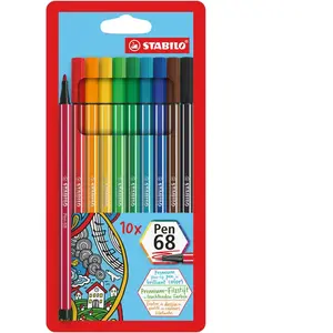 STABILO, Écriture + dessin, Pen 68 Feutre Premium (10x) pas cher