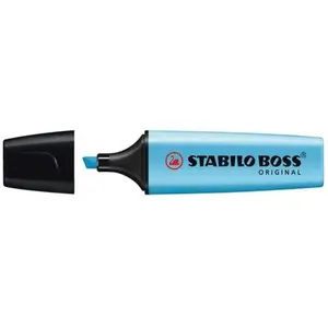 Comparateur de prix : STABILO Lot de 6 Surligneurs BOSS ORIGINAL Rechargeable Pte Biseautée 2-5 mm Bleu