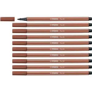 Feutre de qualité supérieure - STABILO Pen 68 - Stylo unique - Rötel