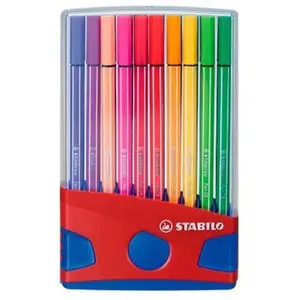 STABILO Feutre Pen 68, ColorParade de 20 pièces, rouge pas cher