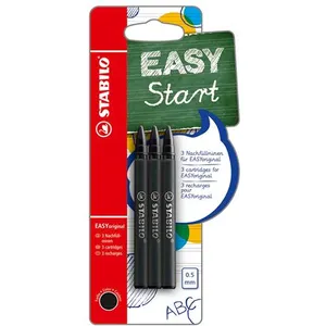 Comparateur de prix : STABILO Lot de 3 Sets de 3 Recharges Roller EASYoriginal 0,5 mm Noir