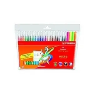 Feutres de coloriage Trio A-Z - STABILO - 24 pièces - Pointe moyenne - Multicolore