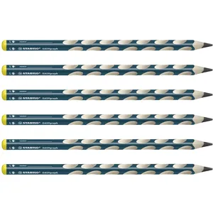 1 crayon graphite STABILO EASYgraph HB gaucher corps bleu ardoise pas cher