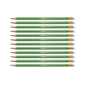 Comparateur de prix : STABILO Lot de 12 Crayons Graphite GREENGraph 100% FSC bout gomme HB