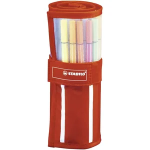 STABILO Feutre Pen 68, trousse enroulable de 30 'Rayures'