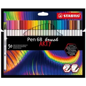 STABILO Feutre pinceau Pen 68 brush ARTY Edition, étui de 30 pas cher