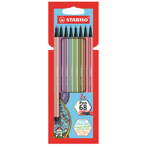STABILO Feutre Pen 68, étui en carton de 8 ()
