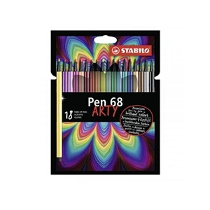 Stabilo pen 68 arty stylo-feutre moyen multicolore 18 pièce(s)