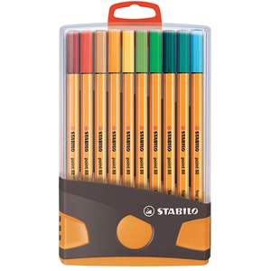 Comparateur de prix : Etui de 20 stylos feutres Stabilo ColorParade Point 88