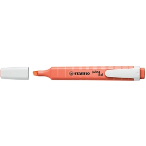 STABILO Surligneur swing cool Pastel Edition, rouge corail pas cher