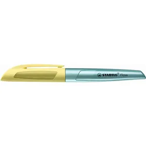 Stylo plume Stabilo Flow cosmetic Jaune et Bleu