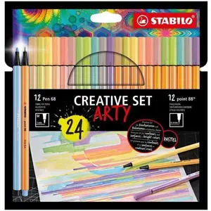 Stabilo Point 88 & Pen 68 Creative Arty - Multicouleur - 24 Pièces