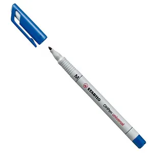 Comparateur de prix : STABILO Lot de 6 Feutres pour Transaprent OHPen encre soluble Pointe médium bleu