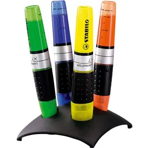 Comparateur de prix : STABILO Lot de 4 surligneurs LUMINATOR, lot de 4 sets de table en plastique