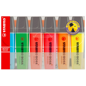 Comparateur de prix : STABILO - 6 surligneurs BOSS ORIGINAL