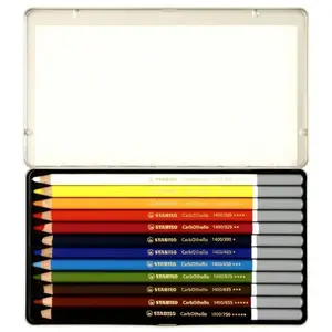 Comparateur de prix : STABILO Crayon pastel CarbOthello - Etui métallique 12 pcs