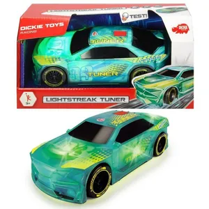 Voiture De Course à Friction Dickie Toys Lightstreak Tuner – 20 Cm, Sons Et Lumières, Piles Incluses, 3-6 Ans