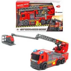 Camion de pompiers Dickie Toys avec une grande échelle pas cher