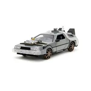 Jada Véhicule Retour vers le Futur 3 1 24 Time Machine Model 4 Gris 20 cm Collection pas cher