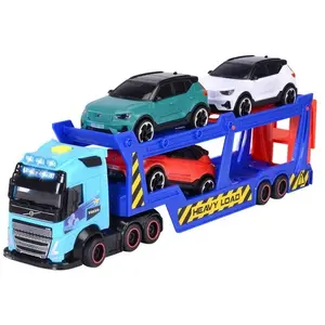 Comparateur de prix : Dickie Toys Camion Avec Remorque Porte-voitures Lumières Et Son 40 Cm