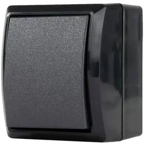 REV 0007301900 Interrupteur en saillie IP44 noir - BOITE DE DERIVATION pas cher