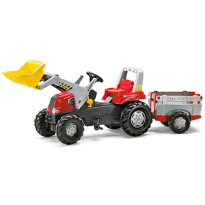 Rolly Toys Tracteur a Pédales et Remorque rollyJunior RT pas cher