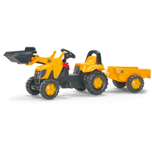 Comparateur de prix : Tracteur à pédales JCB - ROLLY TOYS - Série Rolly Kid - Jaune - Mixte