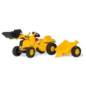 Comparateur de prix : Rolly Toys Tracteur a pedales + remorque rollyKid CAT Rolly Toys