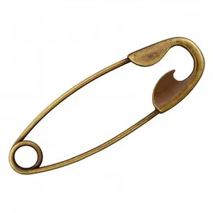 Epingle à Kilt Mode Laiton vieilli 100 MM X 1 - Union Knopf Marron - M...