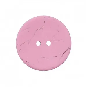 Non communiqué Boutons Coco 23 mm X 2 Rose - Union Knopf(...) -