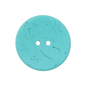 Non communiqué Boutons Coco 23 mm X 2 Turquoise - Union Knopf(...) - Bleu