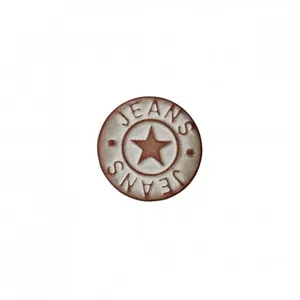 Bouton jeans métal pied étoile 18mm - Prym Cuivre/argent Gris - Cuivre...