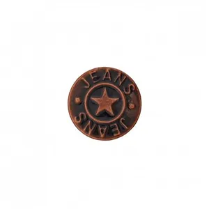 Bouton jeans métal pied étoile 18mm - Prym Cuivre Antique marron - Cui...