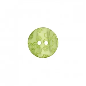 Non communiqué Bouton rond Fleurs 15mm 2 trous - Prym(...) - Vert Moyen