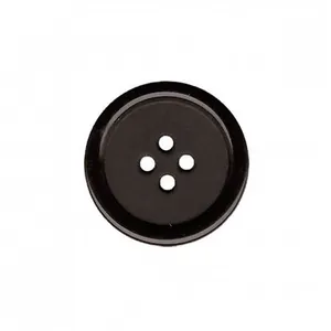 Non communiqué Boutons rebord noir 4 trous 15mm X 4 - Union Knopf(...) -